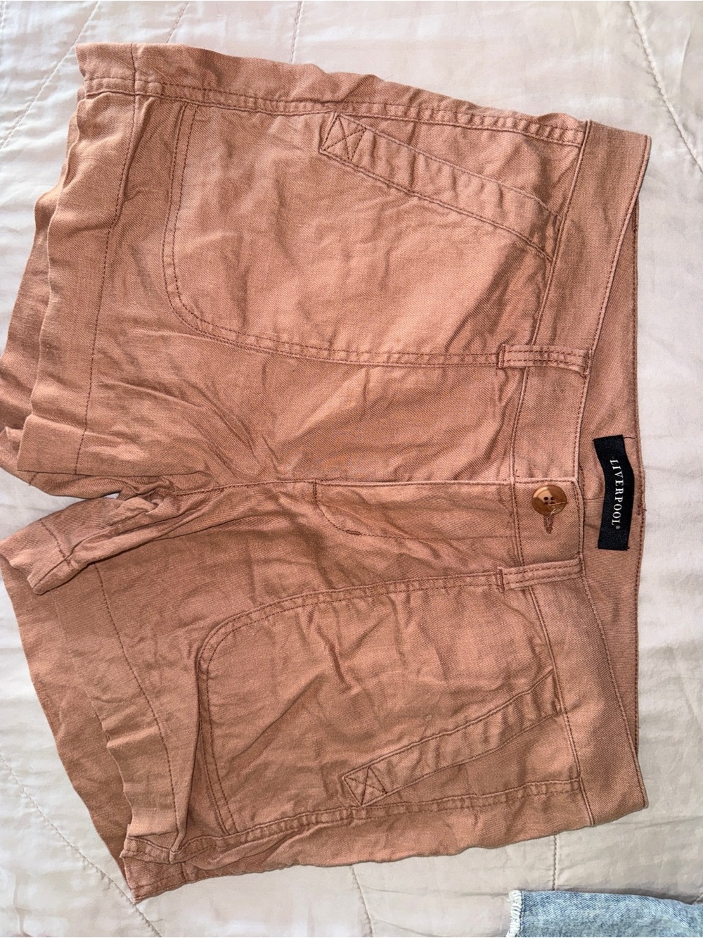 Liverpool Women’s Cotton-Blend Shorts in Dusty Pink